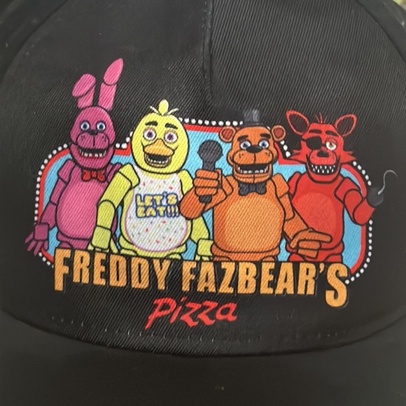 Five 5 Nights at Freddy’s black ball cap hat w adjustable strap Freddy Fazbears - Picture 2 of 6